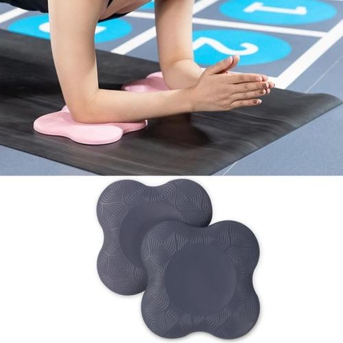 Genouillères De Yoga-Coudières À Support Plat,20cm,Gris Foncé-Gris Foncé
