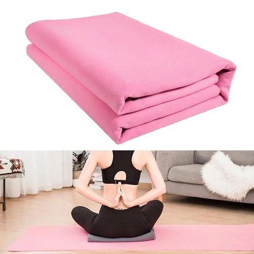 Couverture De Yoga-Couverture De Méditation & Auxiliaire Rose 195x145cm Rose