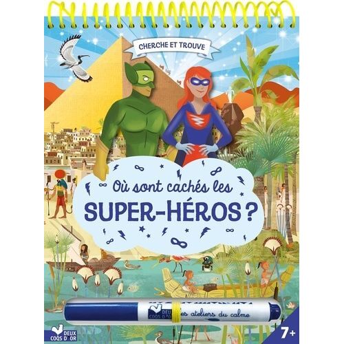 Où Sont Cachés Les Super-Héros ? - Avec Un Stylo Effaçable
