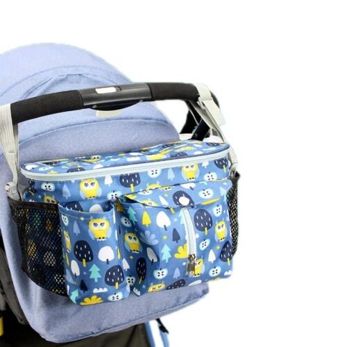 Sac De Rangement Multifonctionnel Pour Poussette-Tibetan Owl Design Avec Poche Latérale