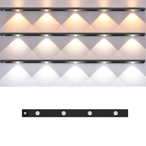Barre lumineuse LED ultra-fine avec capteur de corps humain-60cm,