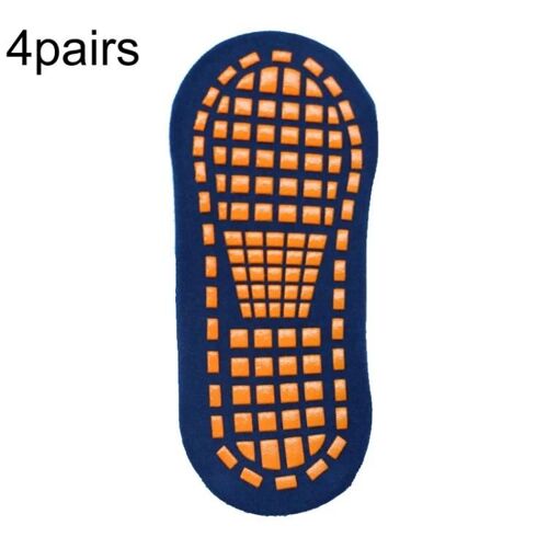 Chaussettes De Trampoline Pour Enfants-Chaussettes De Yoga Antidérapantes En Caoutchouc À Pois,Bleu Marine,1-5 Ans Bleu Marine,1-5 Ans