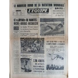 L'Equipe N°7574 Du 22/08/1970 - Michel, Arribas, Michaelsen