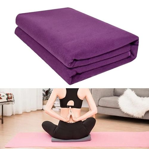 Couverture De Yoga-Couverture Auxiliaire De Méditation 195x145cm Violet Profond Violet Profond
