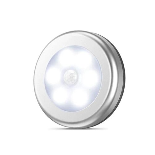 Lumière à capteur d'armoire LED-6 LED blanches,détection intelligente du corps humain,