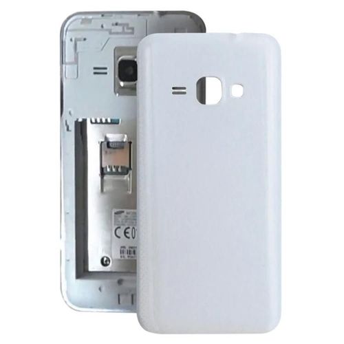 Coque Arrière Galaxy J1-Blanc,Compatible Avec J120f,J120a,J120h,J120m,J120t-Blanc