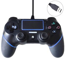 Manette de jeu filaire pour PS4-Bleu,haute précision,design confortable Bleu