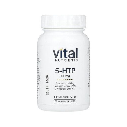 Vital Nutrients 5-Htp, 100 Mg, 60 Capsules Vegan 