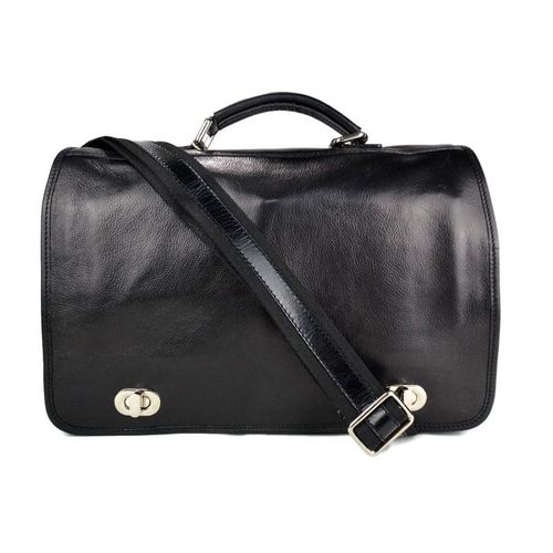 Sac à main cuir vèritable organisateur sacoche serviette sac de travail sac cartable noir
