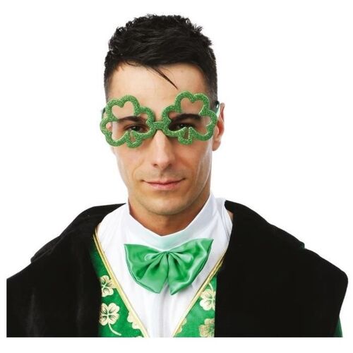1 Paire De Lunettes Trèfles Ref/23243 (Accessoire Déguisement Fête St Patrick)