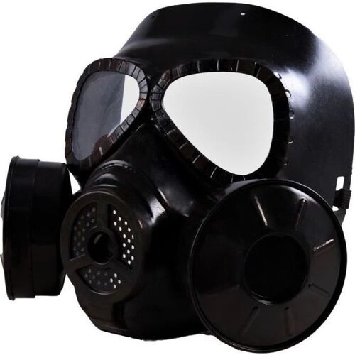 Masque À Gaz Noir Adulte Factice - Ptit Clown - Thème Zombie - Halloween