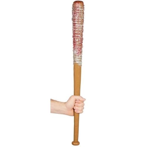 Batte De Baseball Ensanglantée Factice - Ptit Clown - Ref/54761 - Halloween - 73cm En Plastique