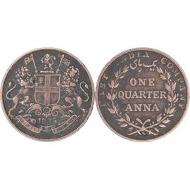 Inde Britannique - East India Company - 1835 - One Quarter Anna - 25.28 Mm (Bombay) - 18-200