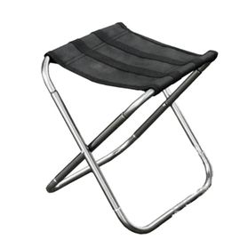 Tabouret Pliant Portable-Extérieur,Compact,Argent,25x22x26cm Argent