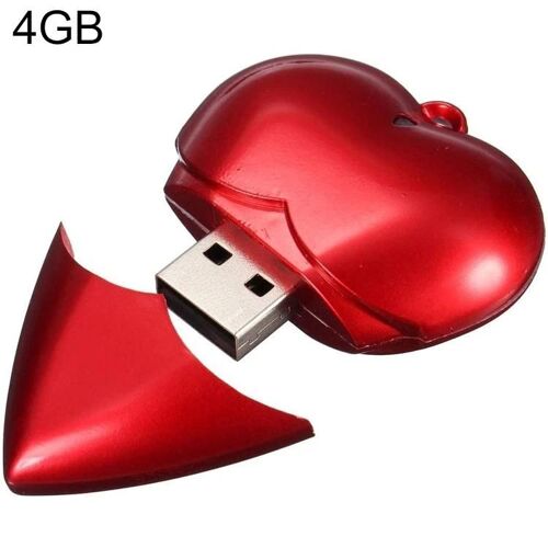 Clé USB-4GB en forme de coeur-