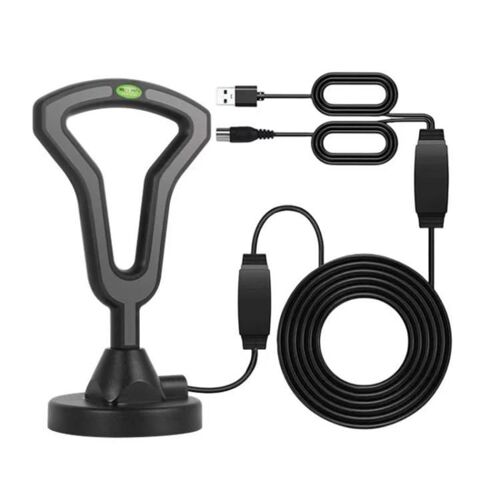 Antenne TV numérique Récepteur de signal intérieur extérieur DVB-T2 Antenne TV à ondes terrestres 5M DVB-T2