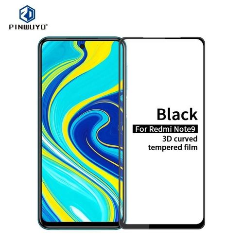 Protecteur D'écran En Verre Trempé 9h-3d Incurvé,Antidéflagrant Pour Xiaomi Redmi Note 9