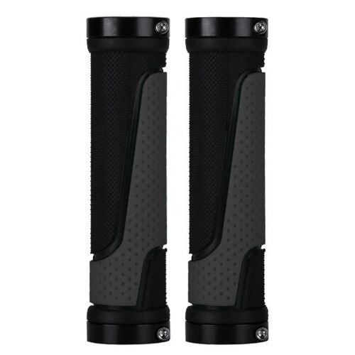 Poignées De Guidon De Vélo-Housses En Caoutchouc Antidérapantes,2 Paires,Gris-Gris