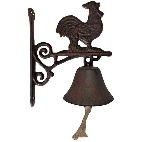 Cloche Carillon Fonte Coq 19 X 10 X 17 Cm