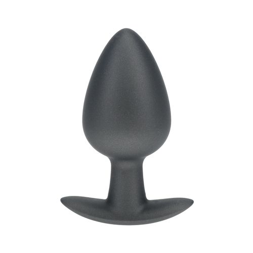 Plug Anal Silicone Couleur Métallique Large Gris - Ouch - Gris