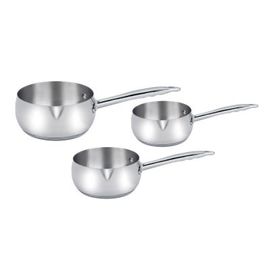 Haussmann Héritage® -Série De 3 Piéces 16/18/20 Cm Casserole Professionnel Inox - Tous Feux Dont Induction - Hm-0313