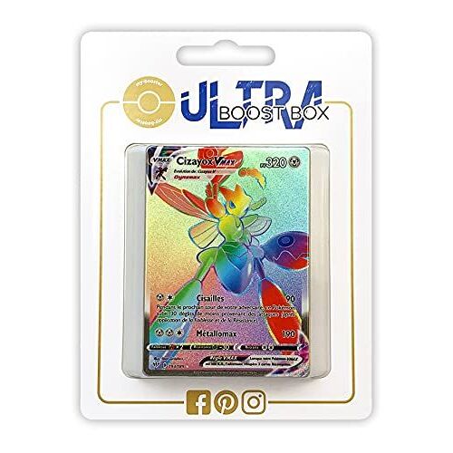Cizayox Vmax 193 189 Arc En Ciel Secr Te - Ultraboost X Epée Et Bouclier 3 Tén Bres Embrasées - Coffret De 10 Cartes Pokémon Françaises