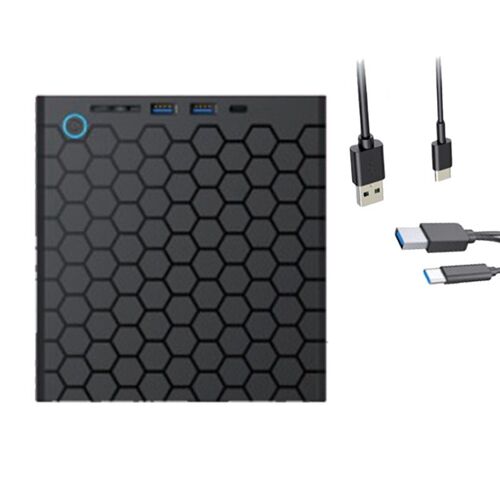 Lecteur CD DVD RW Externe USB 3.0 Type C Graveur 8 Mo Portable Disque Super Drive pour Ordinateur