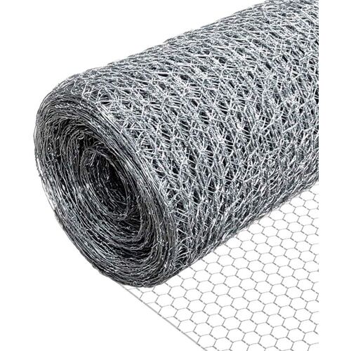 Vornixorsarlshopgrillage A Poule Renforcée 1x25m Maille 13mm Hexagonal Triple Torsion Clôture Résistant Poulailler Jardin Grillage Pour Élevage Volaille Galvanise