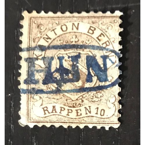 Timbre Fiscal Oblitéré Suisse Canton Bern