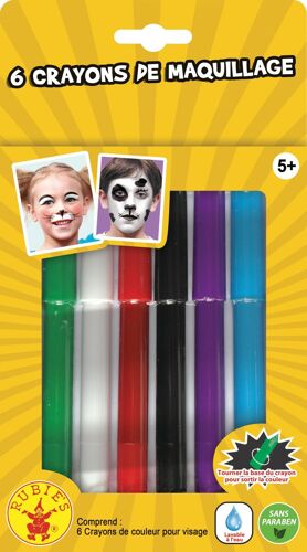 Rubie's 6 Crayons De Maquillage À L'eau