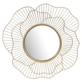 Miroir Flower doré 71 cm