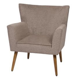 Fauteuil Léon marron