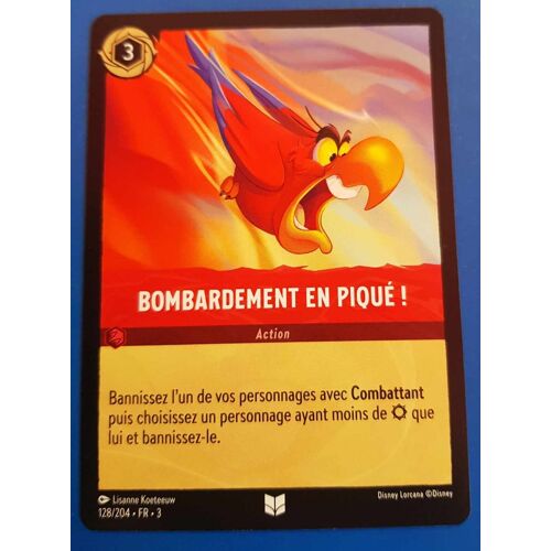 Carte Lorcana Disney (Chapitre 3) Peu Commune (128/204) Bombardement En Pique! - Action