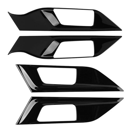 Pour Yaris 2023 Version Asie Du Sud-Est Lhd Poignée De Porte Intérieure Voiture Bol Panneau Couverture Garniture Autocollant Noir Brillant