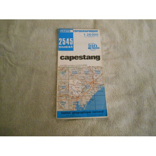 Carte Ign 2545 Ouest Sur Capestang