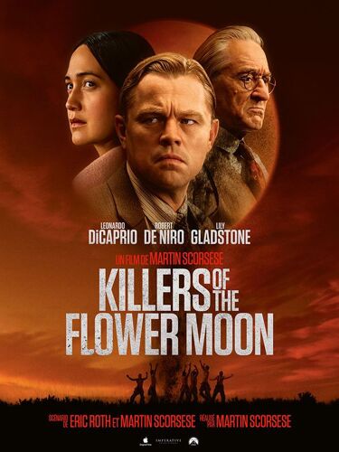 Killers Of The Flower Moon - Véritable Affiche De Cinéma Roulée - Format 120x160 Cm - De Martin Scorsese Avec Leonardo Dicaprio, Lily Gladstone, Robert De Niro, Jesse Plemons, Tantoo Cardinal - 2023