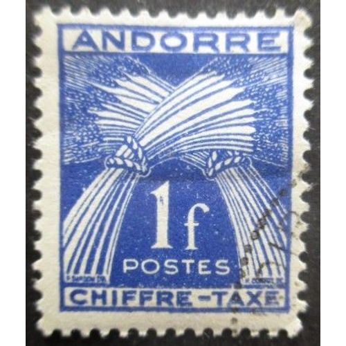 Andorre Francais Taxe N°24 Oblitéré