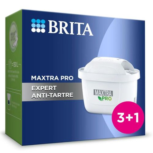 Pack De 3+1 Cartouches Filtrantes Maxtra Pro Expert Anti-tartre Pour Carafes Filtrantes Brita