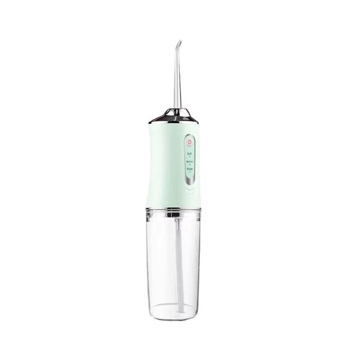 Irrigateur Chevportable Usb,Hydropulseur Dentaire,Jet D'eau,Outils De Sélection De Livres,Dents,220ml,4 Buses- Green[D2906]