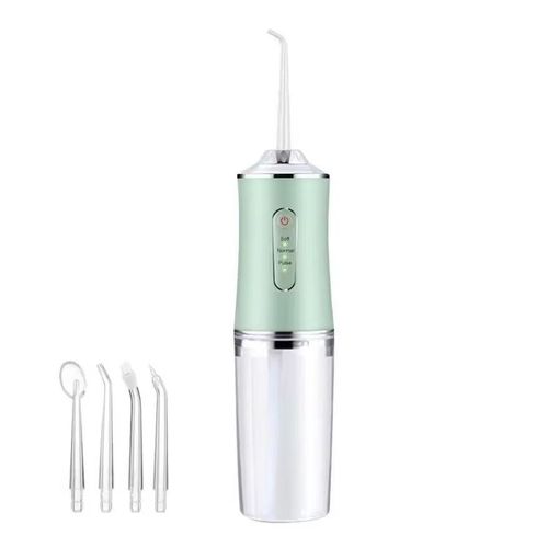 Hydropulseur Dentaire Électrique Portable,Irrigateur Buccal,Jet D'arrosage De Lit Dentaire,Cure-Dents,Machine À Laver - Green[F5243]