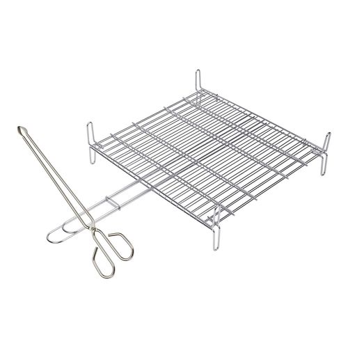 PARRILLA DOBLE INOX 18/8