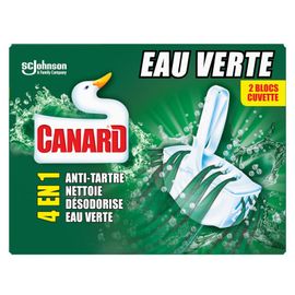 Lot de 12 - Canard Bloc Wc Eau Verte