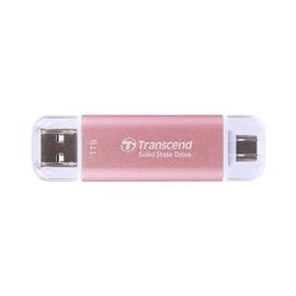 Transcend ESD310P - SSD - 1 To - externe (portable) - USB 3.2 Gen 2x1 (USB-C connecteur) - rose