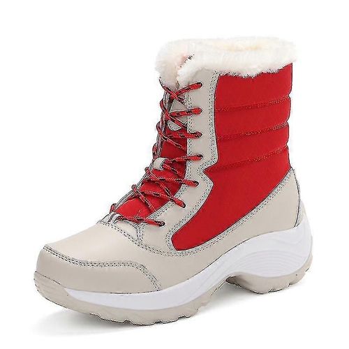 Bottes De Neige Imperméables Pour Femmes Dames Fourrure Doublée Hiver Chaud-Adulte-Eu39-Homme