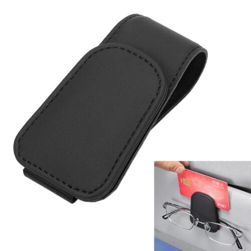 Porte-Lunettes De Soleil De Voiture-Support De Rangement Multifonctionnel À Clip,Noir Noir