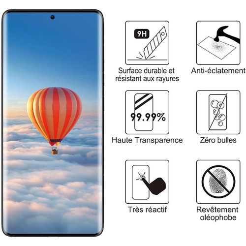 Cauc-Verre Trempé Pour Motorola Edge 60/60 Fusion/60 Pro,2 Pièces Vitre En Verre Trempé [3d Incurvé Couverture Complète][Haute Sensibilité] [Sans Bulless] Verre Trempé Film