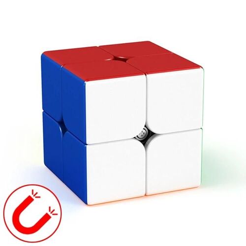 Speed Cube Magnétique-Moyu Meilong Jouet Puzzle 2 Couches Pour Enfants