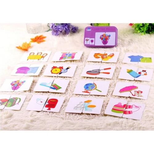 Graph Match Game-Cartes De Puzzle Montessori Éducatives Précoces Pour Les Enfants