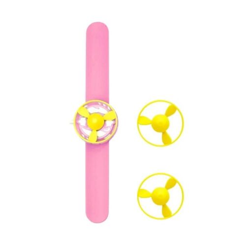 Bracelets De Soucoupe Volante Gyroscopique Pour Enfants-2 Ensembles,Rose,Rose