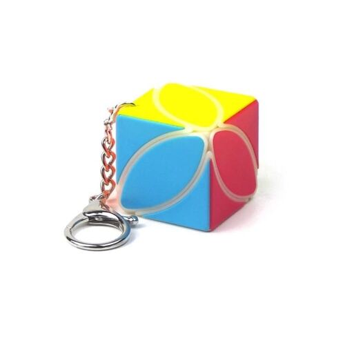 Mini porte-clés Magic Cube-2 pcs jouet de décompression,feuille d'érable